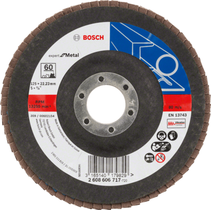 Nieuwe echte Bosch 2608606717 X551 Expert voor metalen flapschijven, schuine versie