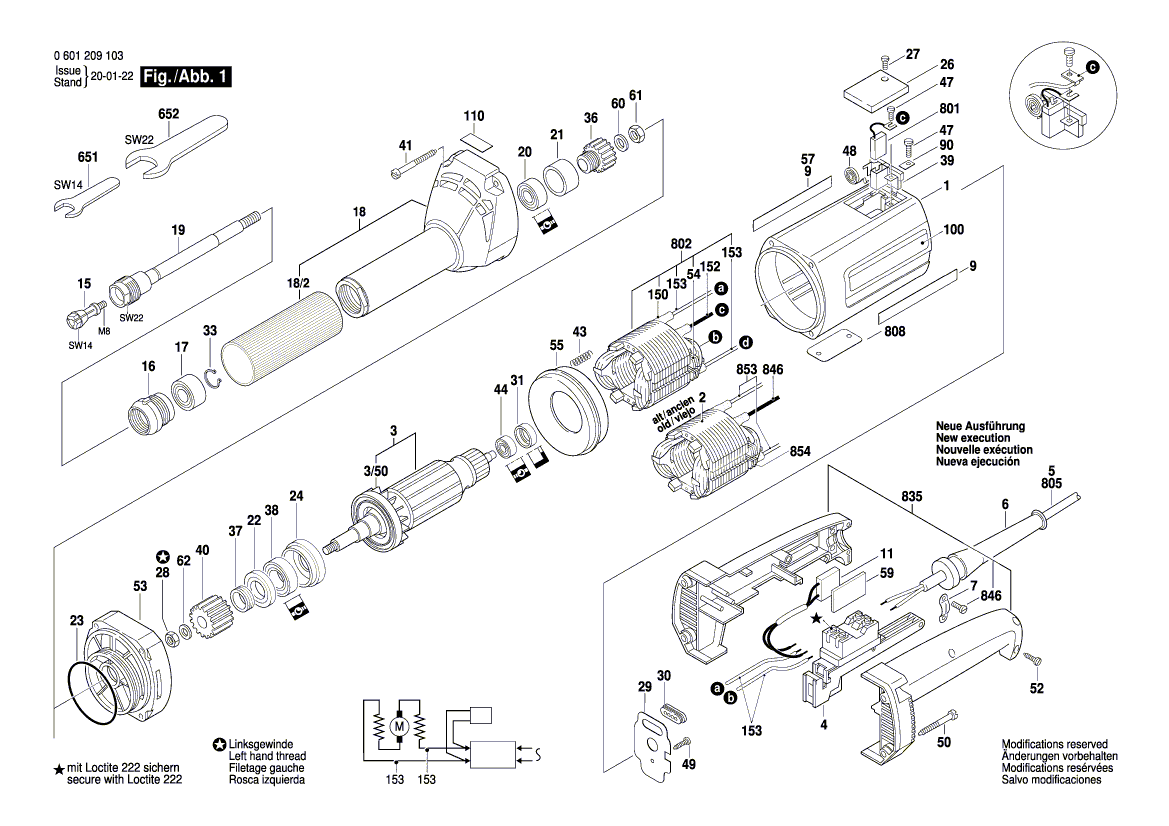 New Genuine Bosch 1619P13607 Armature