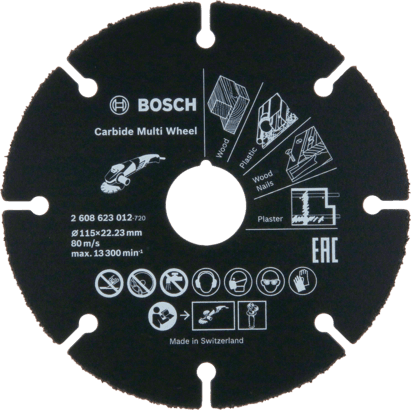 Neue Original Bosch 2608623012 Hartmetall-Multi-Scheibe Trennscheibe für kleine Winkelschleifer 