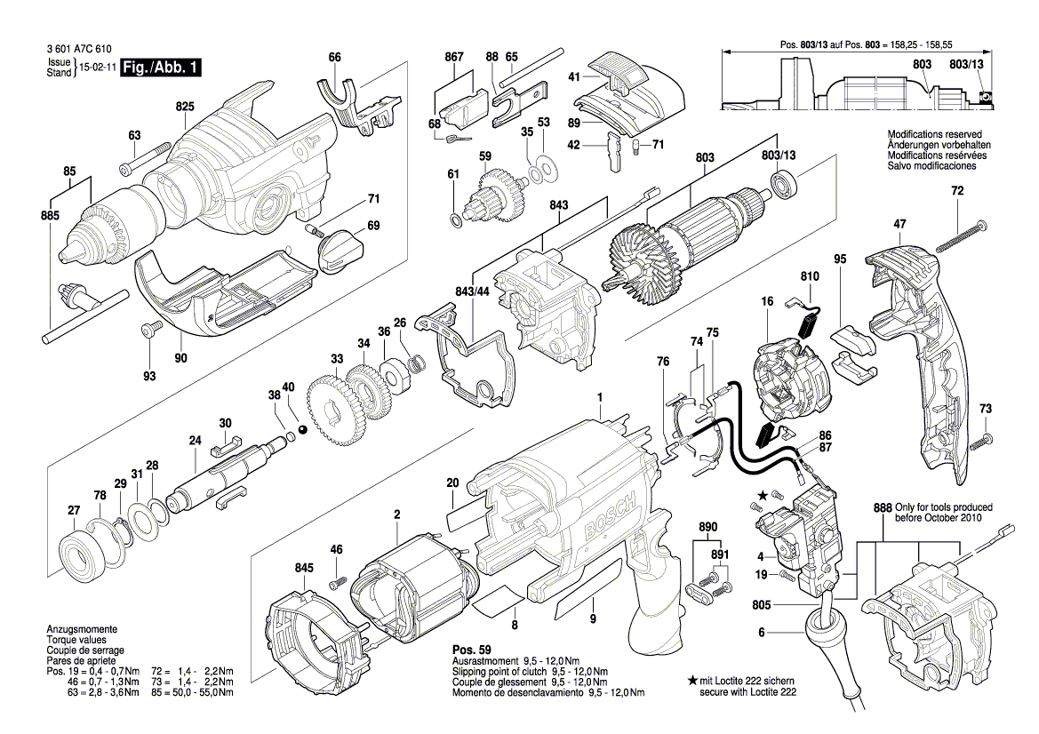 NEU EURNISCHE BOSCH 2601115697 -Typenschild