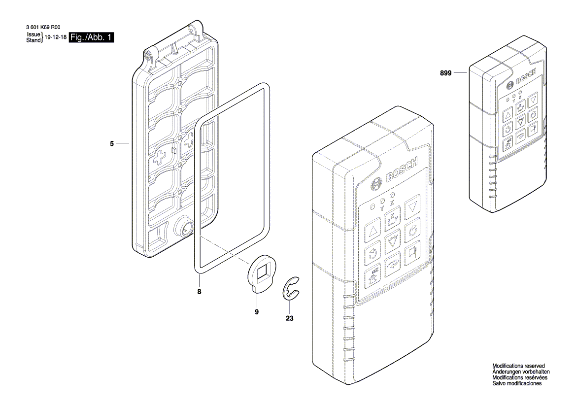 Neues echtes Bosch 1619PB4729 Mattendichtung