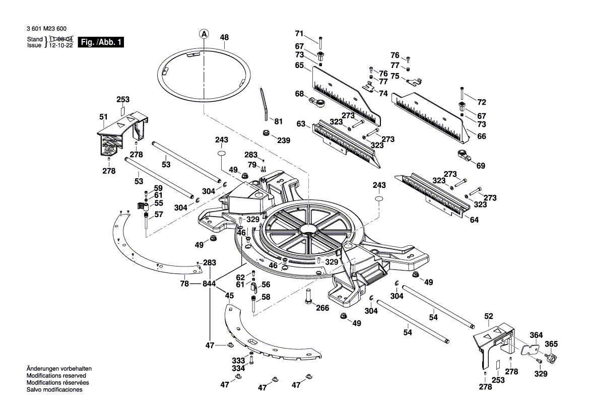 New Genuine Bosch 1609B02104 Parallel-Guide