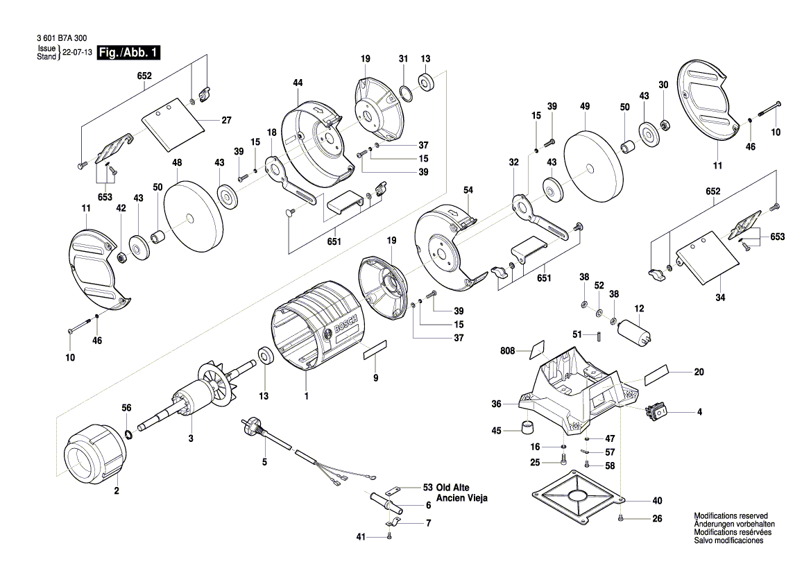 New Genuine Bosch 1619PB1513 End Shield