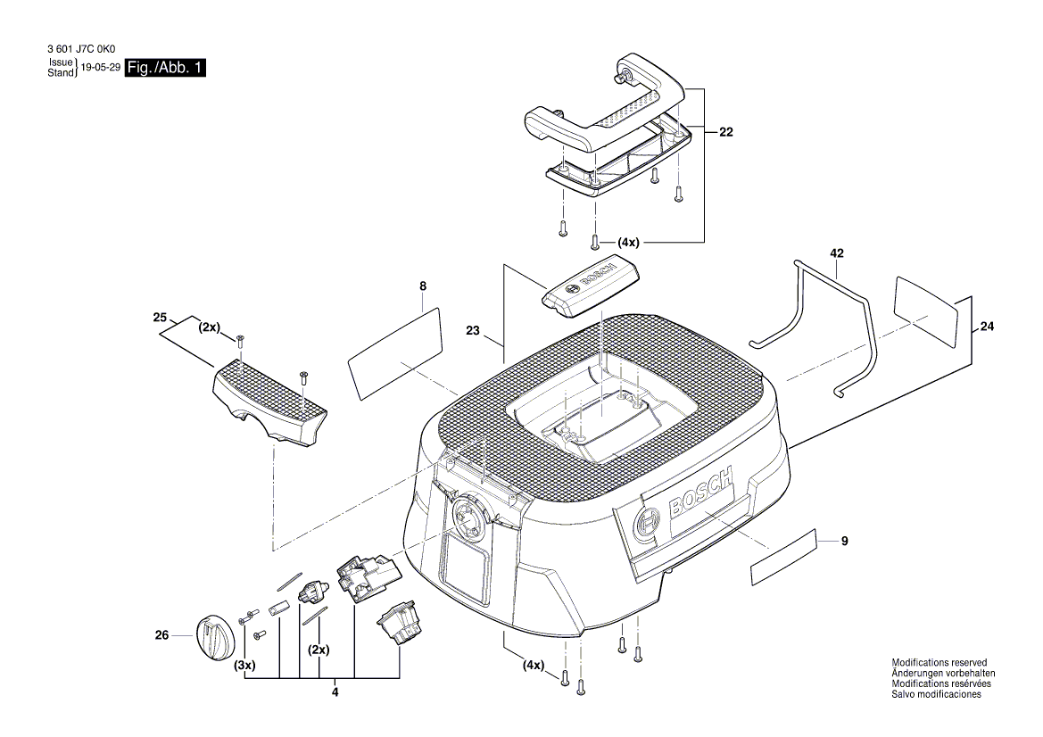 Neuer echter Bosch 1619pa7316 Filterhalter