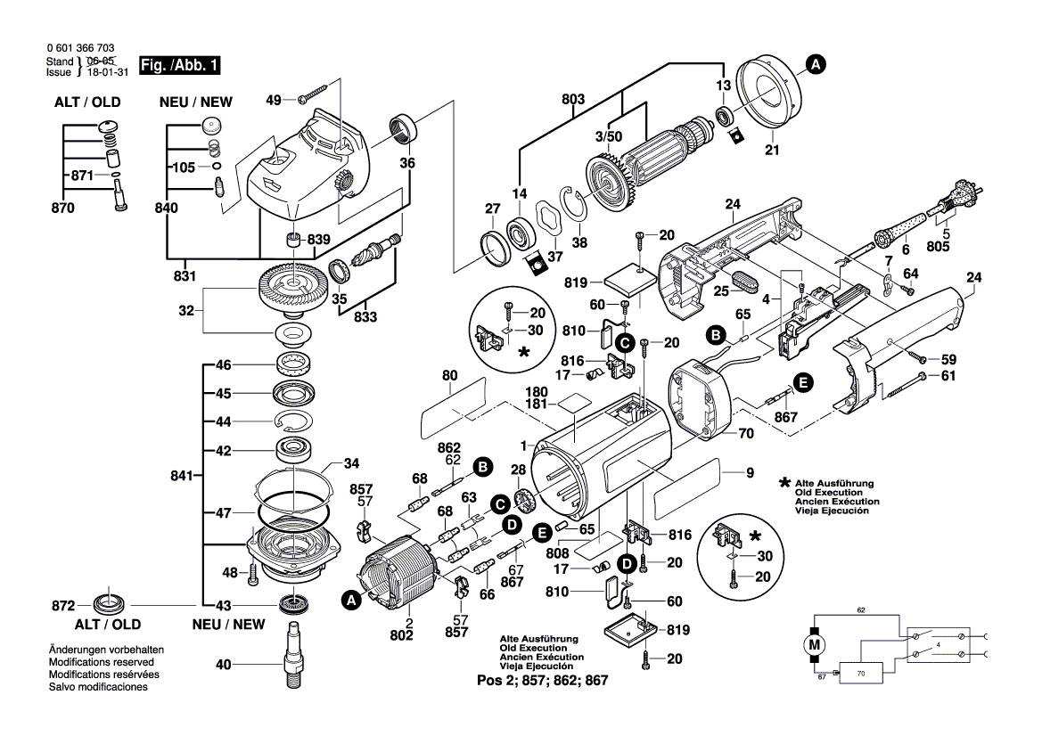 Neuer echter Bosch 3602025017 Hilfsgriff