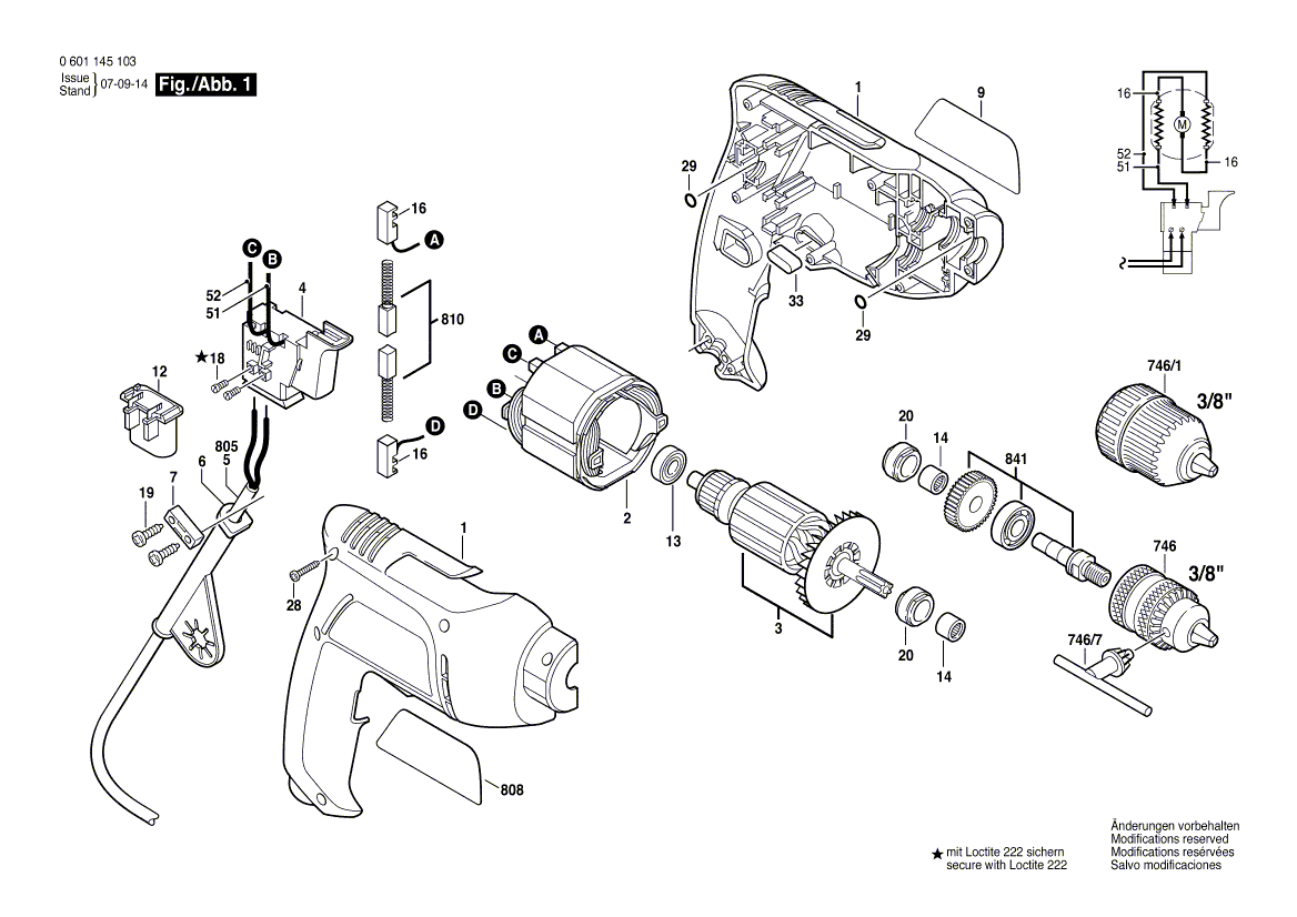 Nouveau véritable bosch 1604010694 armature