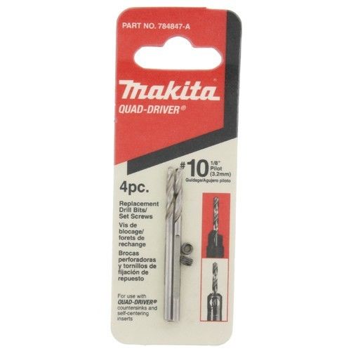 Neue Makita 784847-A Quad-Fahrer-Countersink 1/8 "3,1 Bohrerbits