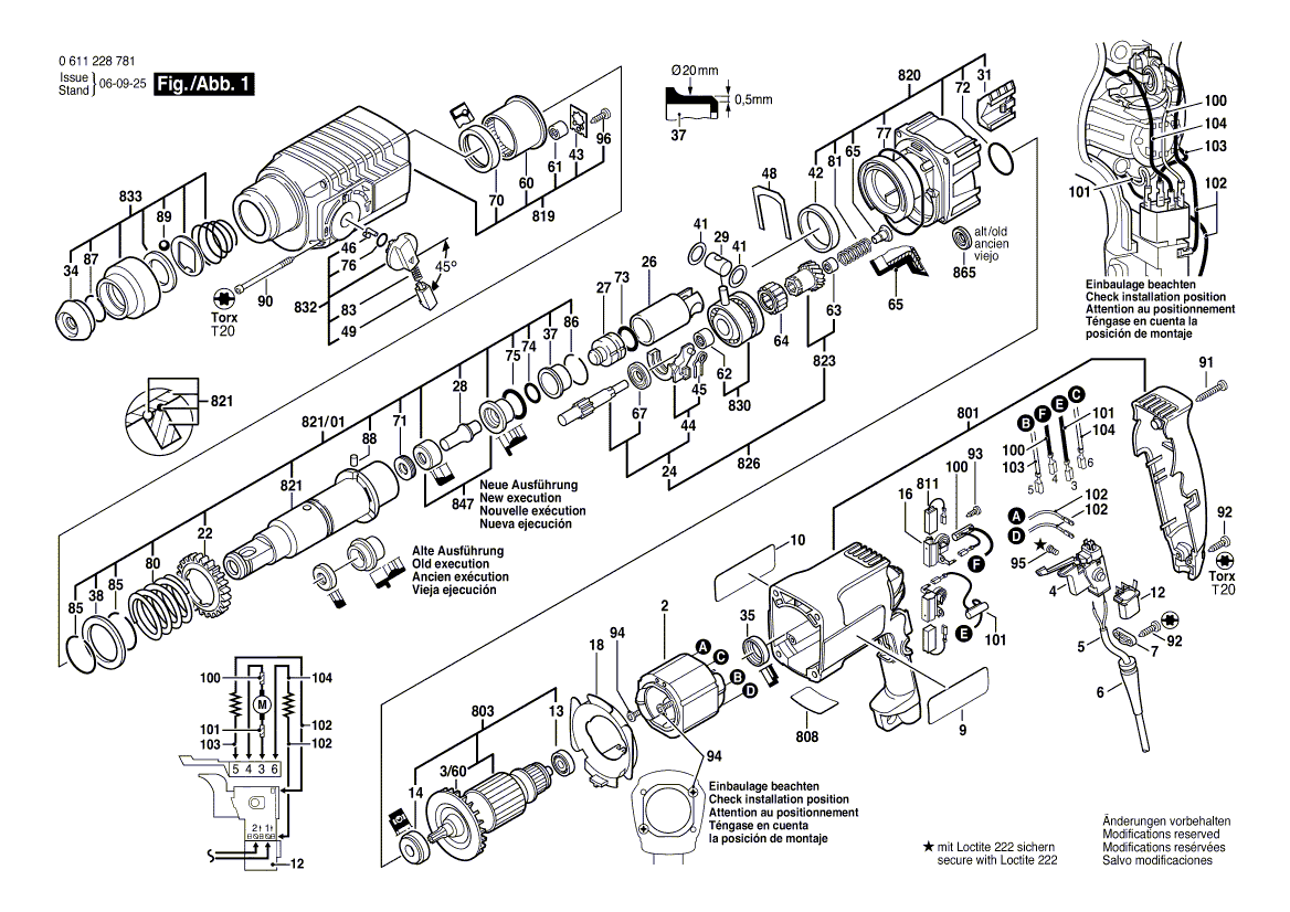 Nouveau véritable Bosch 2602025131 Poignée auxiliaire