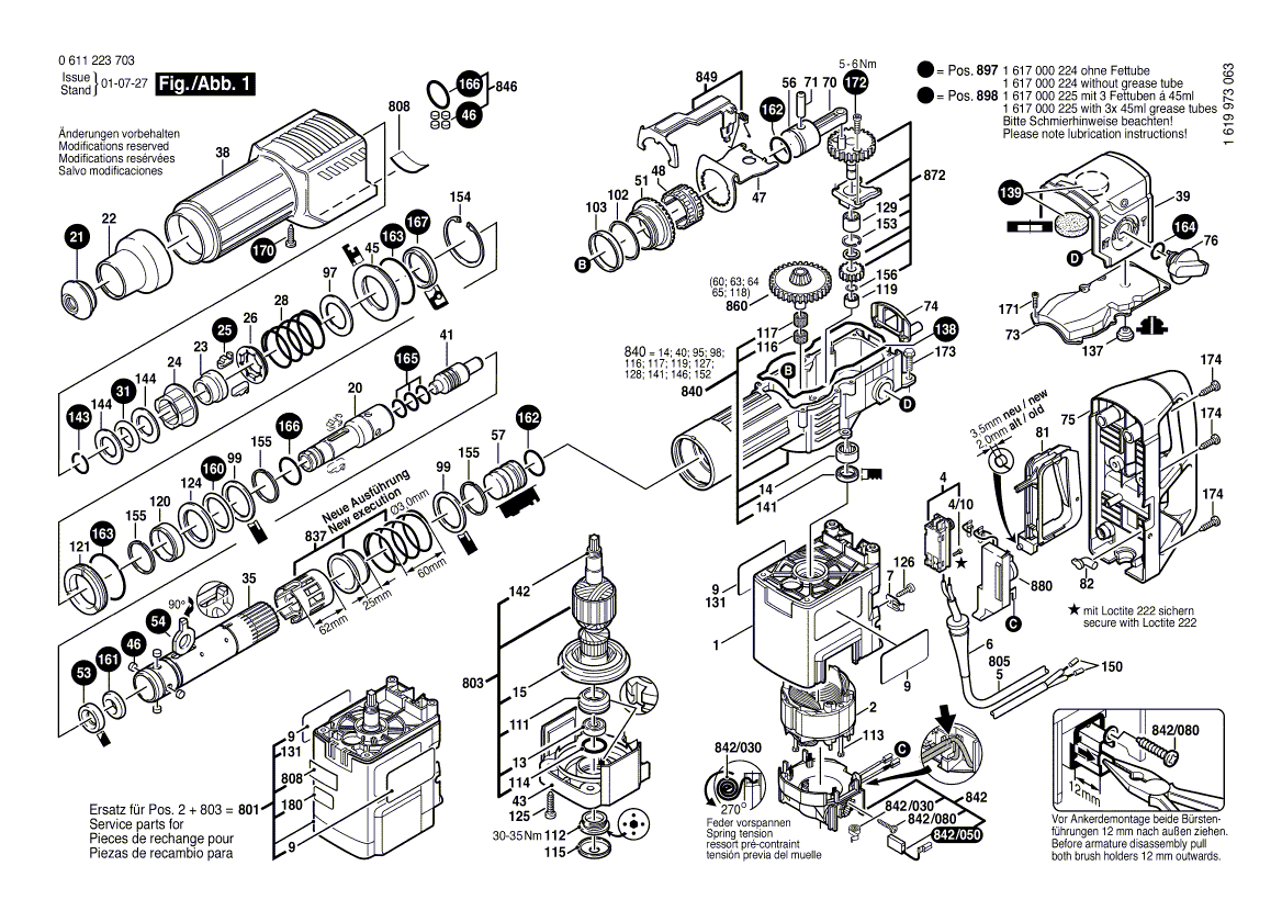 Nieuwe echte Bosch 1618597068 Toolholder