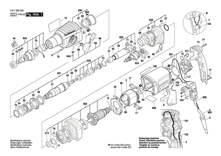 New Genuine Bosch 1619P06112 Gear Housing