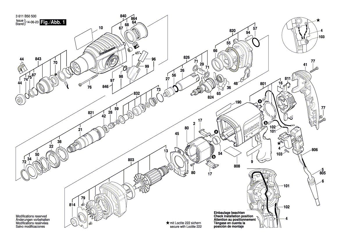 Новое подлинное Bosch 1610422017 Резервное кольцо