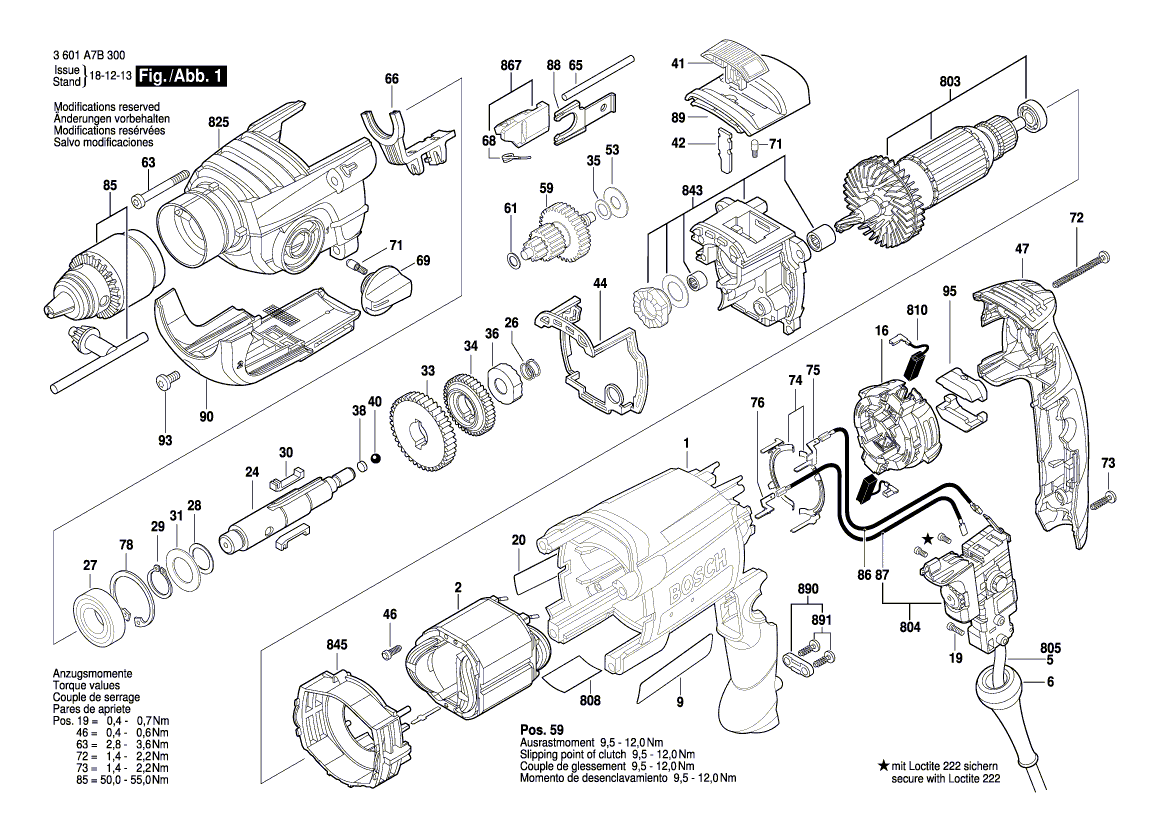 Nouvelle véritable plaque signalétique du fabricant Bosch 160111C2US