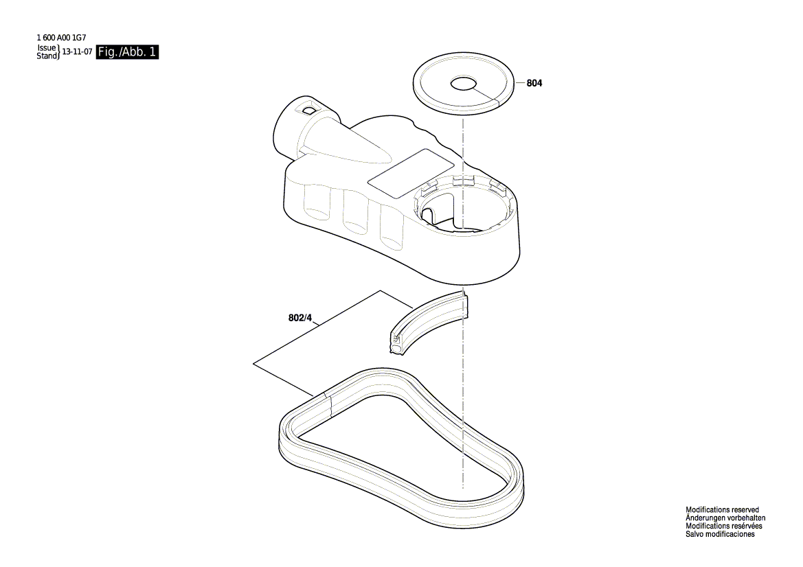 Новый подлинный профиль герметизации Bosch 1600A001MJ