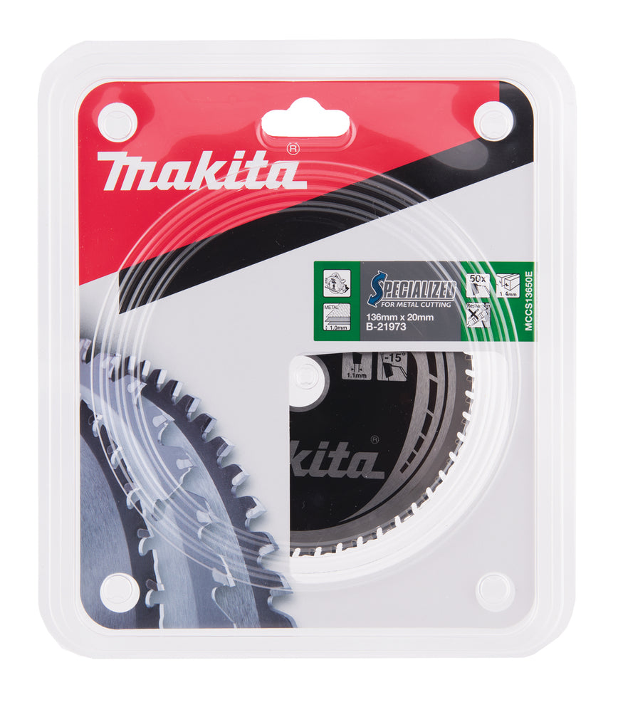 Neue echte Makita B-21973 Circular Saw Blade 136 mm x 20 mm x 1,4 Z-50