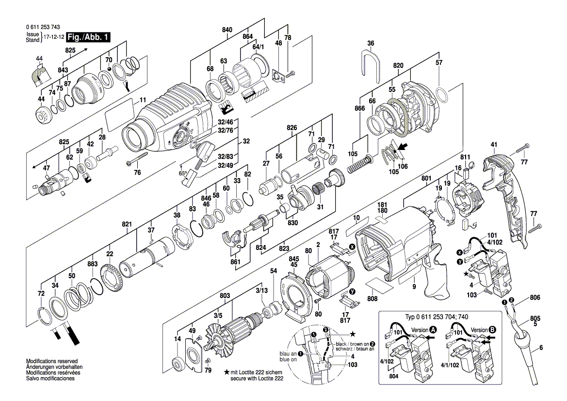 Neue Original Bosch 1614601034 Sicherungsring 