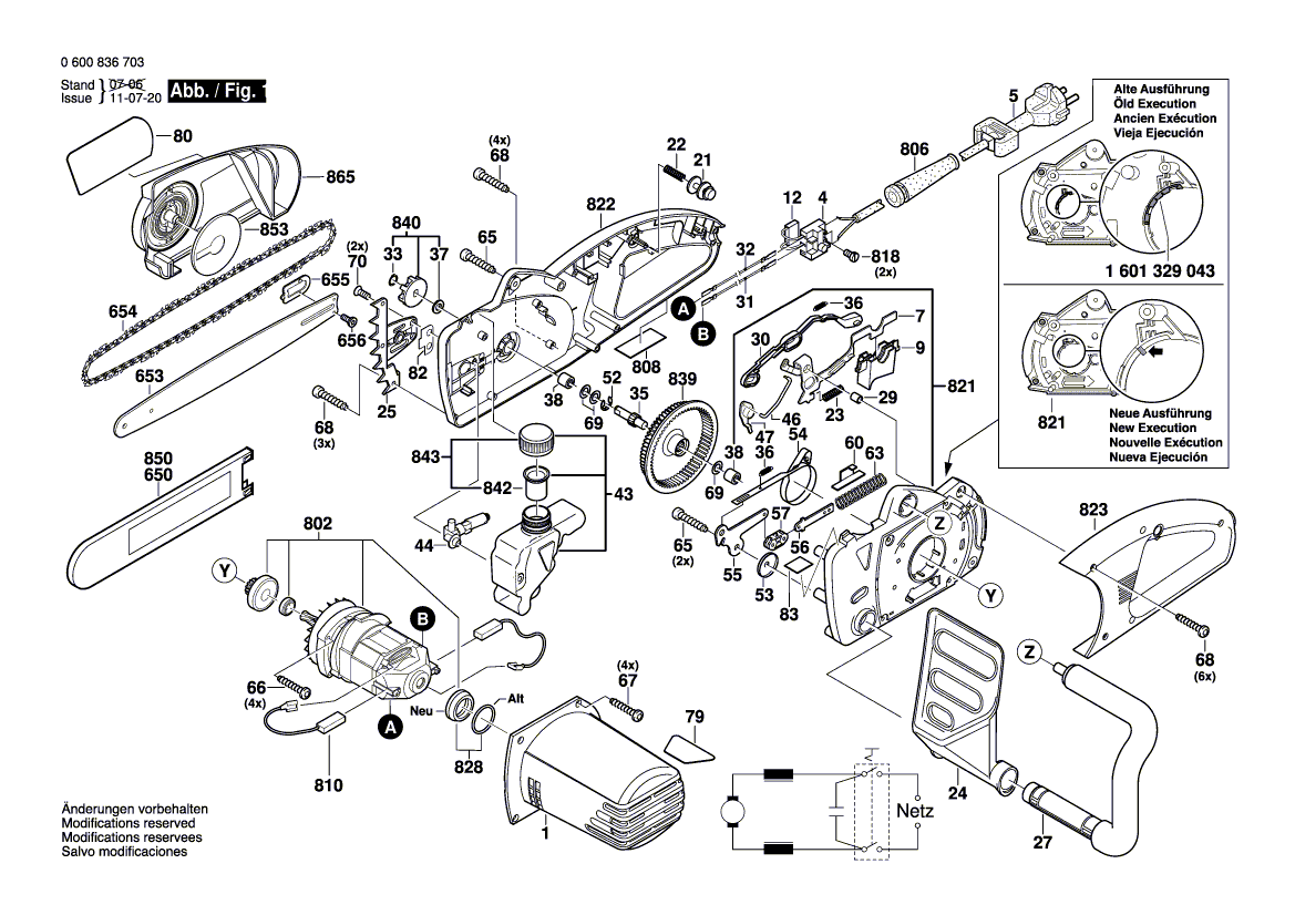 Nouveau véritable bosch 1602317011 Guide Rail