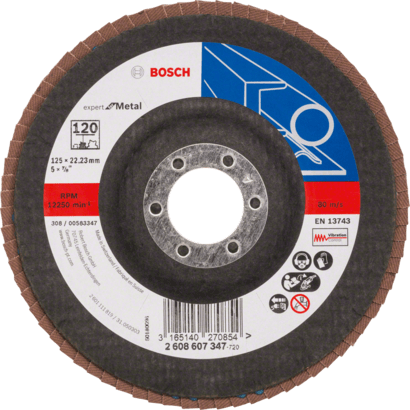 New Genuine Bosch 2608607347 X551 Expert for Metal Flap Discs, Angled Version