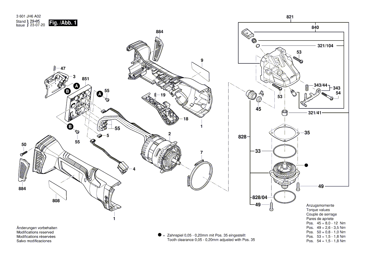 Neue Original Bosch 1607000D81 Getriebegehäuse 