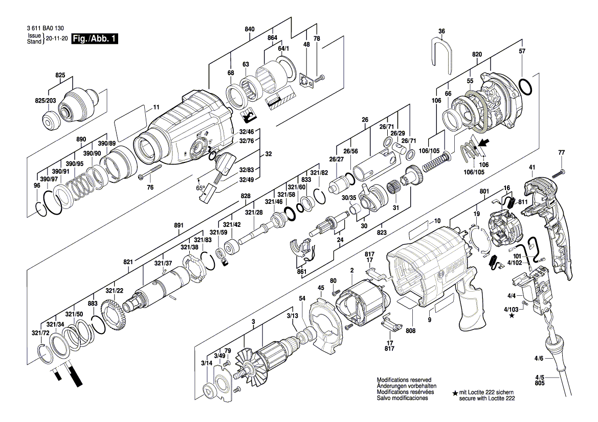 New Genuine Bosch 1600A00NC8 Guide Sleeve