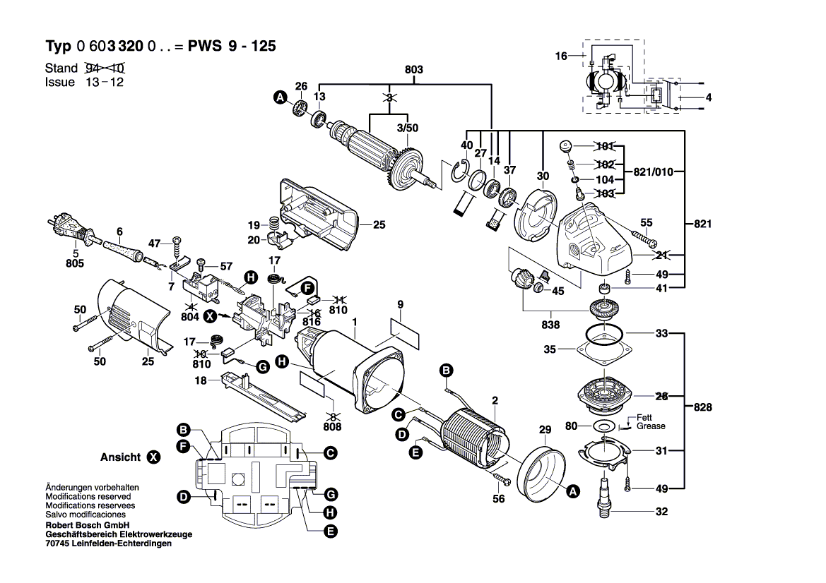 Nouveau véritable bosch 1604010444 armature