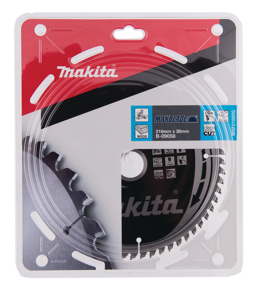 Neue echte Makita B-09058 Makblade Gehrer Sägeklinge 216 mm x 30 mm x 2,3 mm 60t