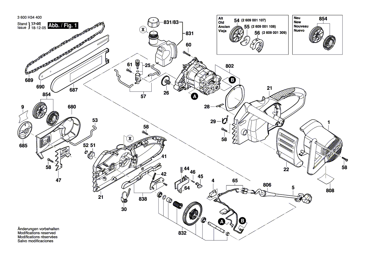 Neues echtes Bosch 2609001029 Schaltersegment