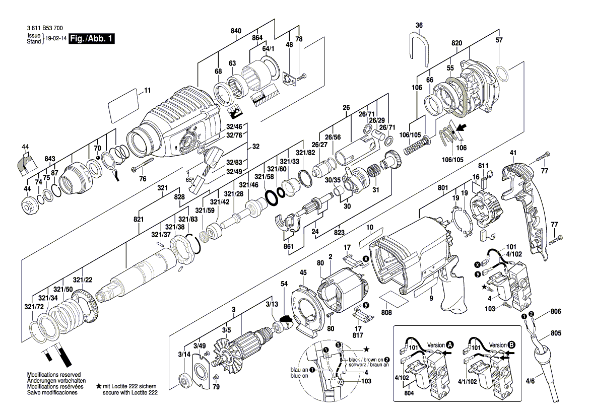 Neue echte Bosch 1611110Z34 Hersteller -Typenschild