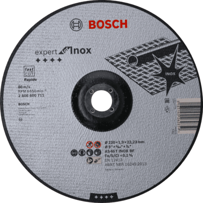 New Genuine Bosch 2608600711 Expert for Inox Rapido Cutting Disc For large