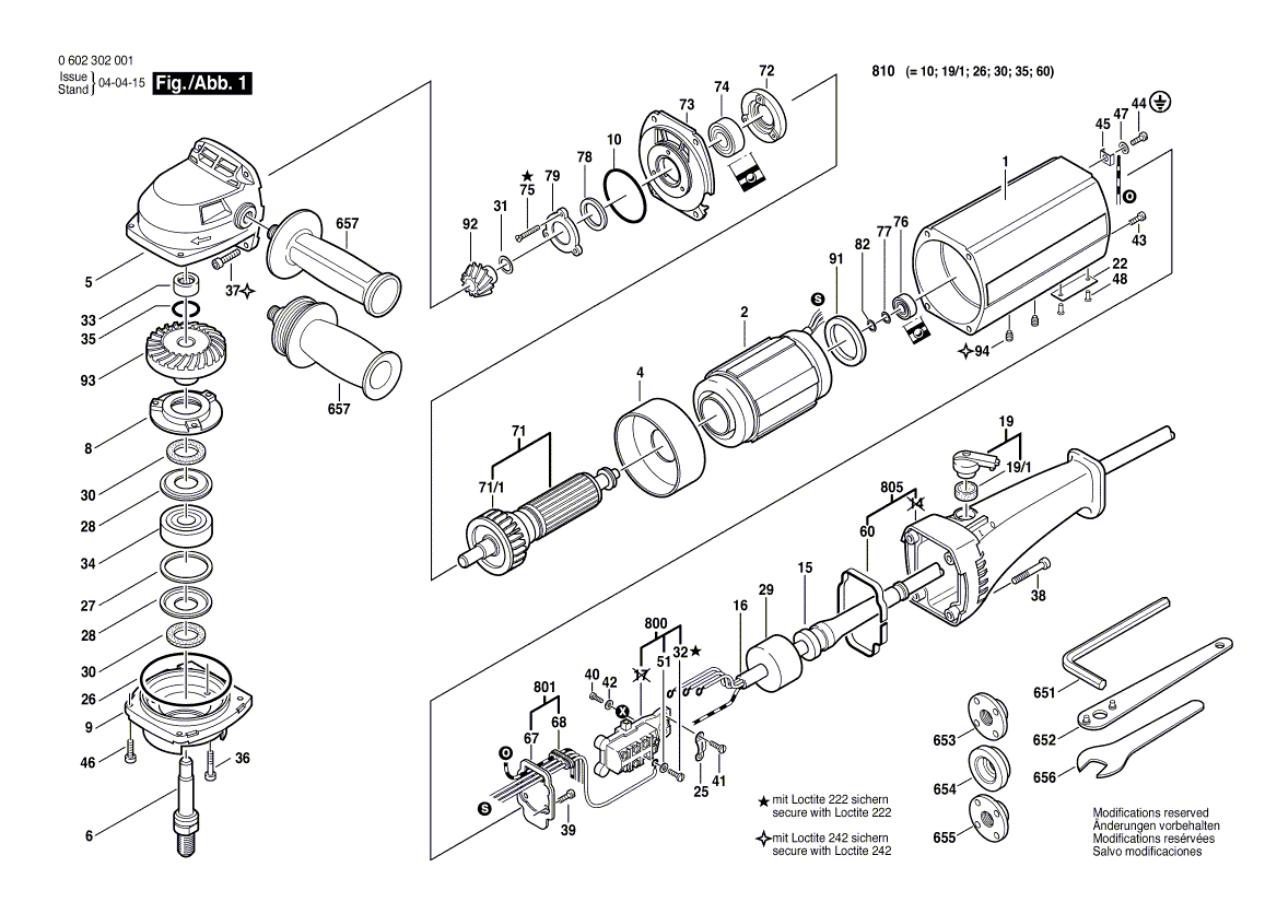 Nouveau kit de phoque Bosch 1607000039 authentique