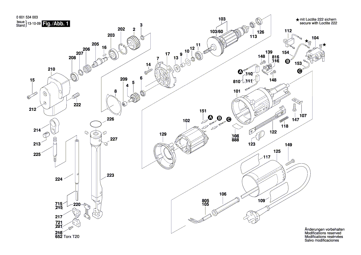 Neue echte Bosch 3600321003 Druckspindel