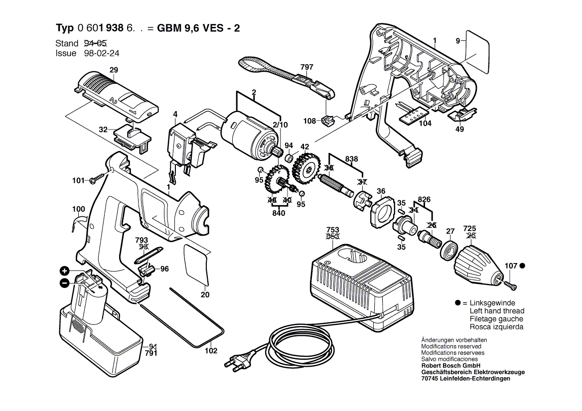 Nieuwe echte Bosch 2606309914 Splined Shaft