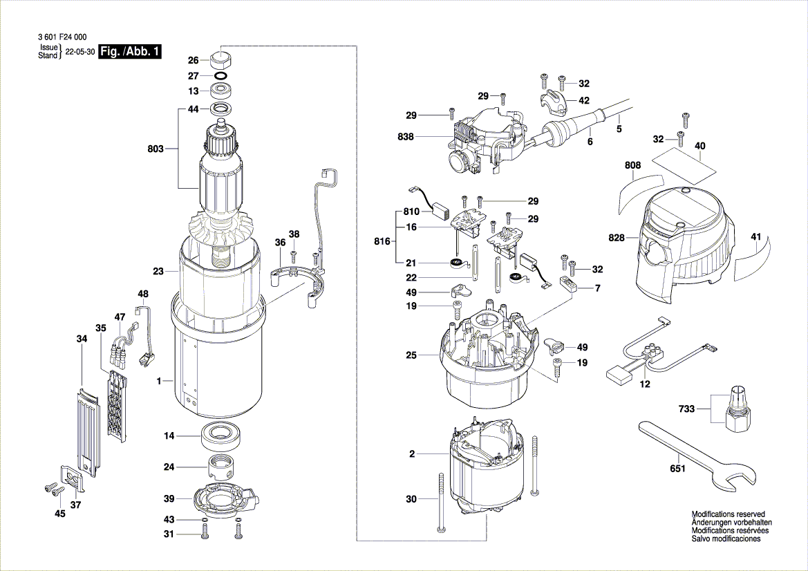 Новый подлинный стержень Bosch 2610001817