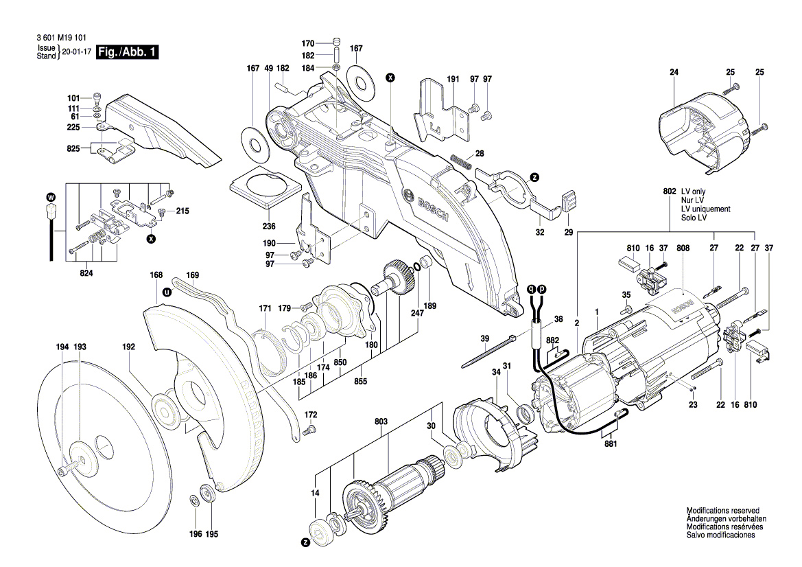 Nouveau véritable boulon de réglage Bosch 1609B03742