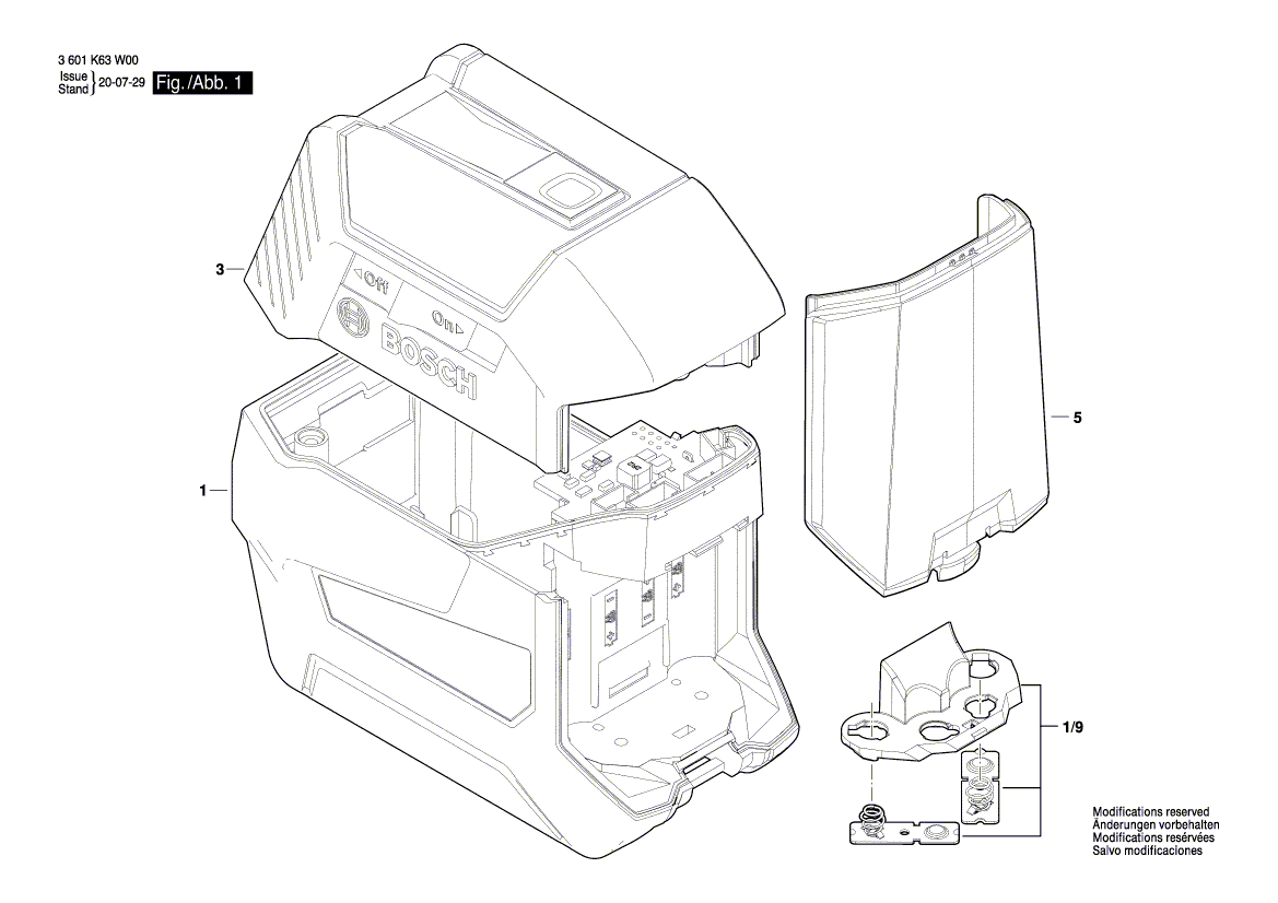 Neue Original Bosch 1600A01V6E Baugruppe 