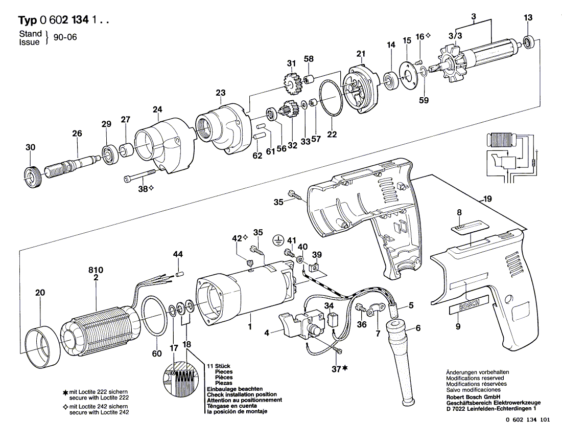 Новый подлинный Bosch 3608571004 Чак