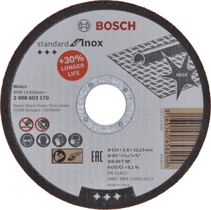 Neue Original Bosch 2608603170 Standard für Inox Schneidscheibe für kleine Winkelschleifer 