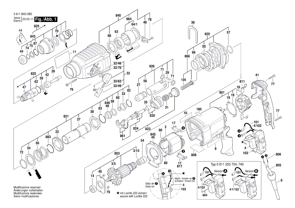 Ny ekte Bosch 160111C0PS Produsentens typeskilt