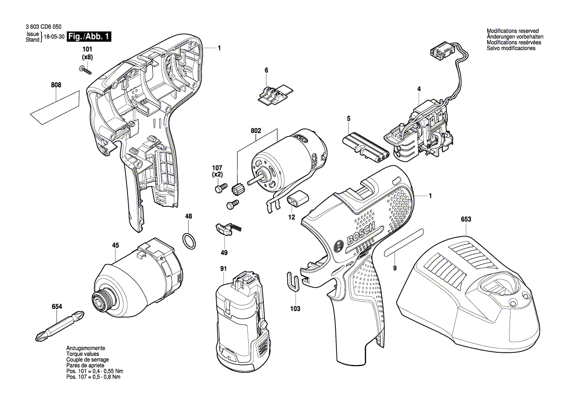 Neue echte Bosch 1600A01240 -Taste