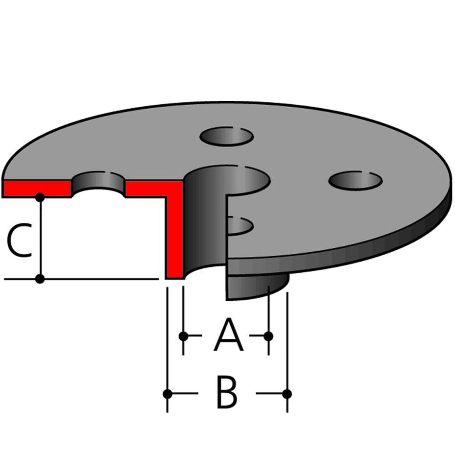 NEUE ECHTE MAKITA 164472-4 Templet Guide 40 mm für 3612C 3620 RP0900 RP2300