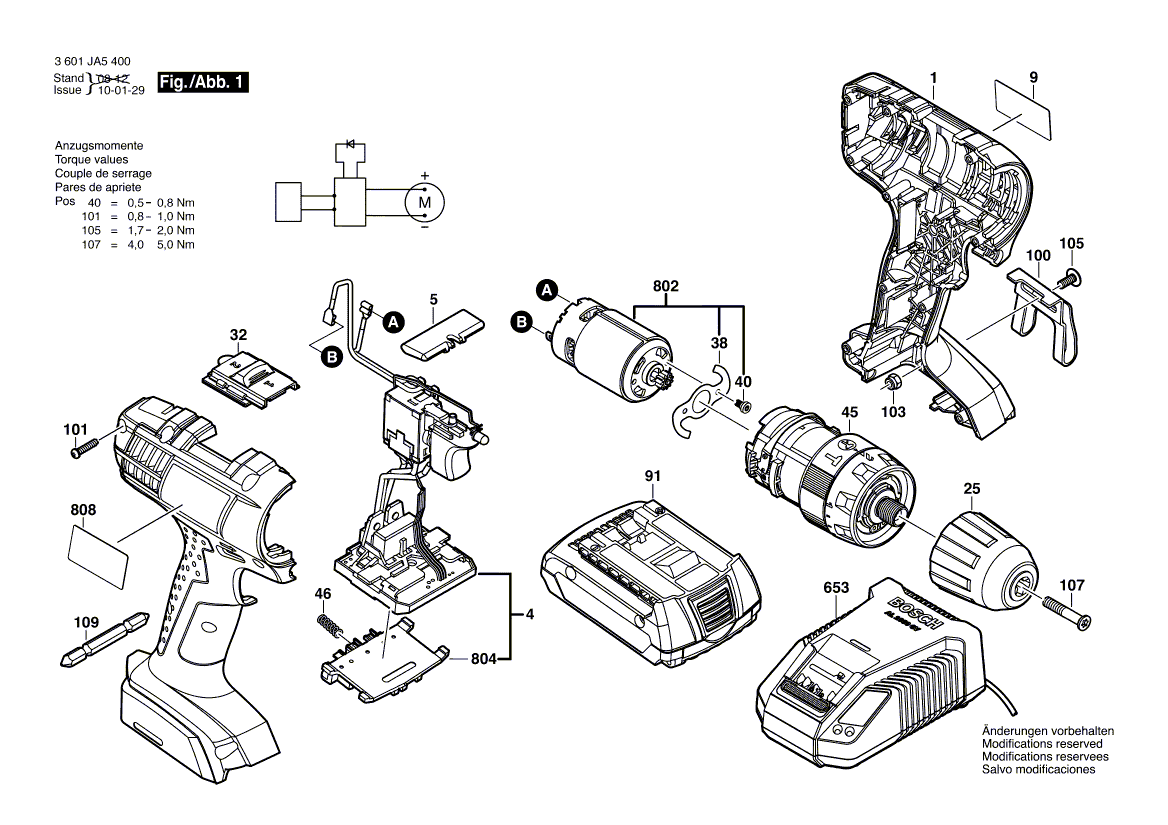 Neue echte Bosch 2609132700 Hersteller -Typenschild