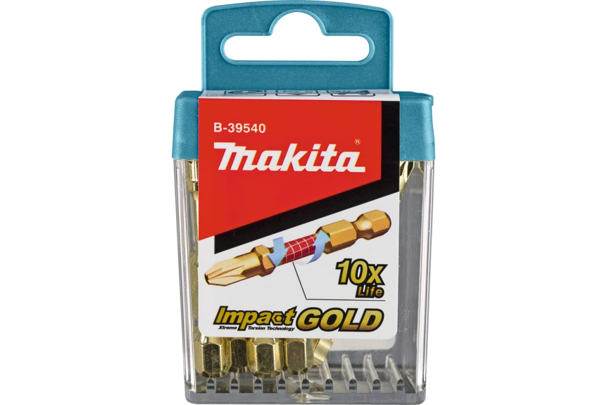 New Makita B-39540 Impact Gold Pz2 50 мм набор отвертки (1pack = 10pcs)