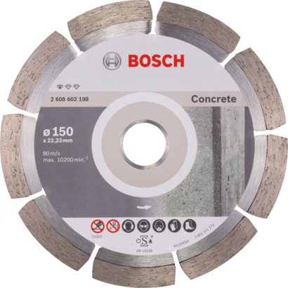 New Genuine Bosch 2608602198 Standard for Concrete Diamond Cutting Disc