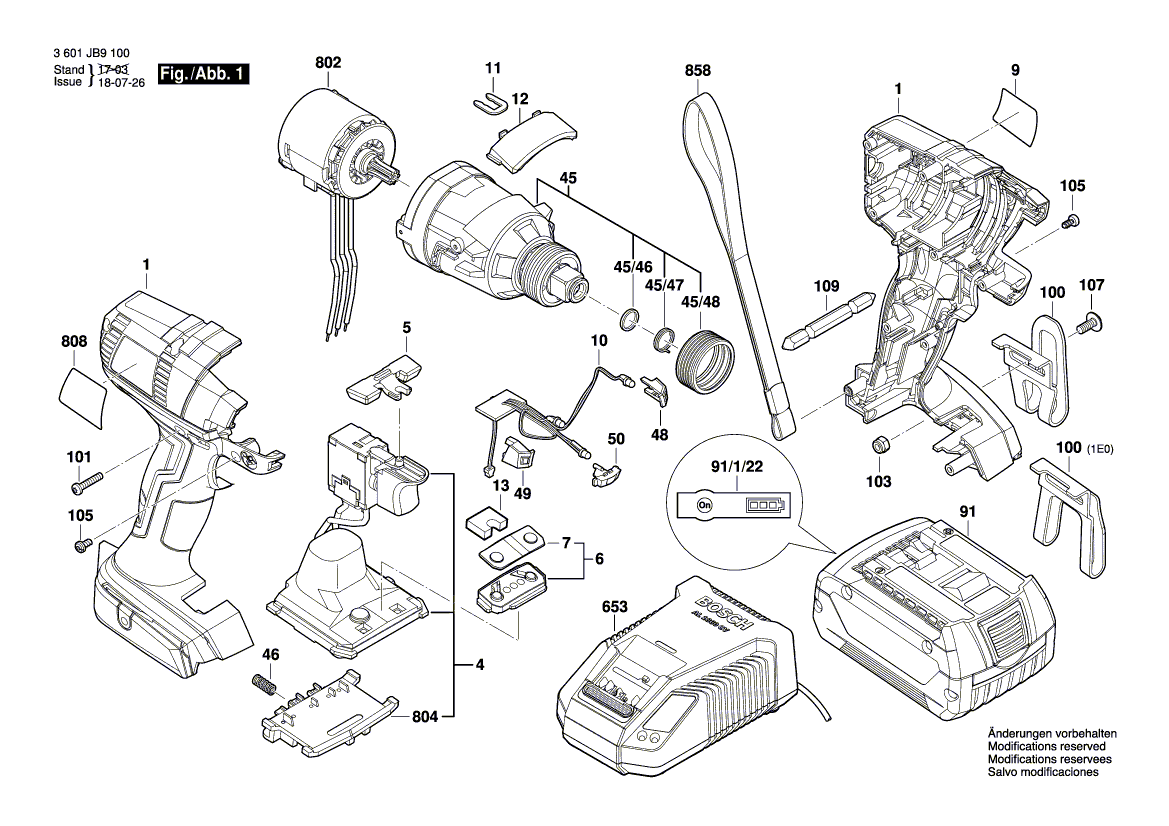 Neue echte Bosch 2609133782 Hersteller -Typenschild