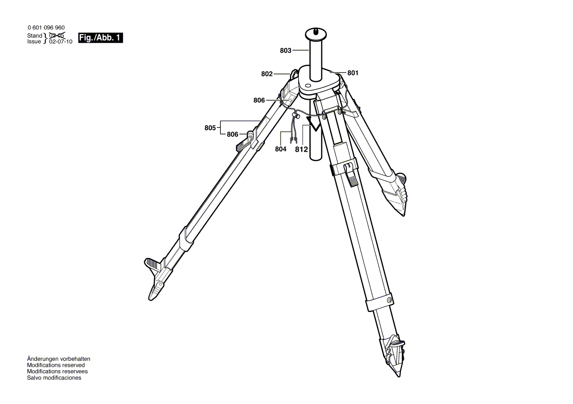 Nieuwe echte Bosch 1609203973 Aluminium buis