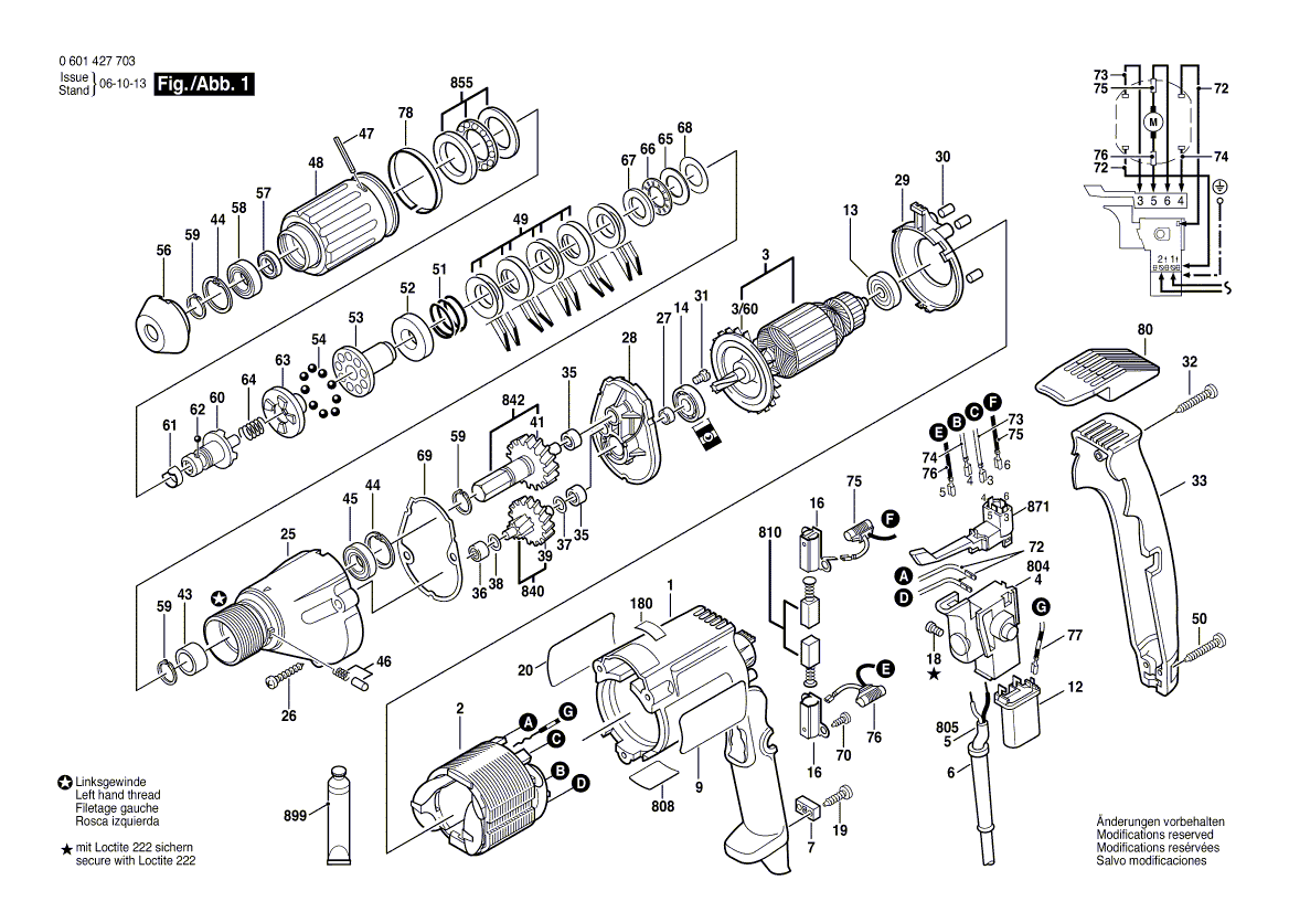 Neues echtes Bosch 3606317035 Zylindrischer Gang