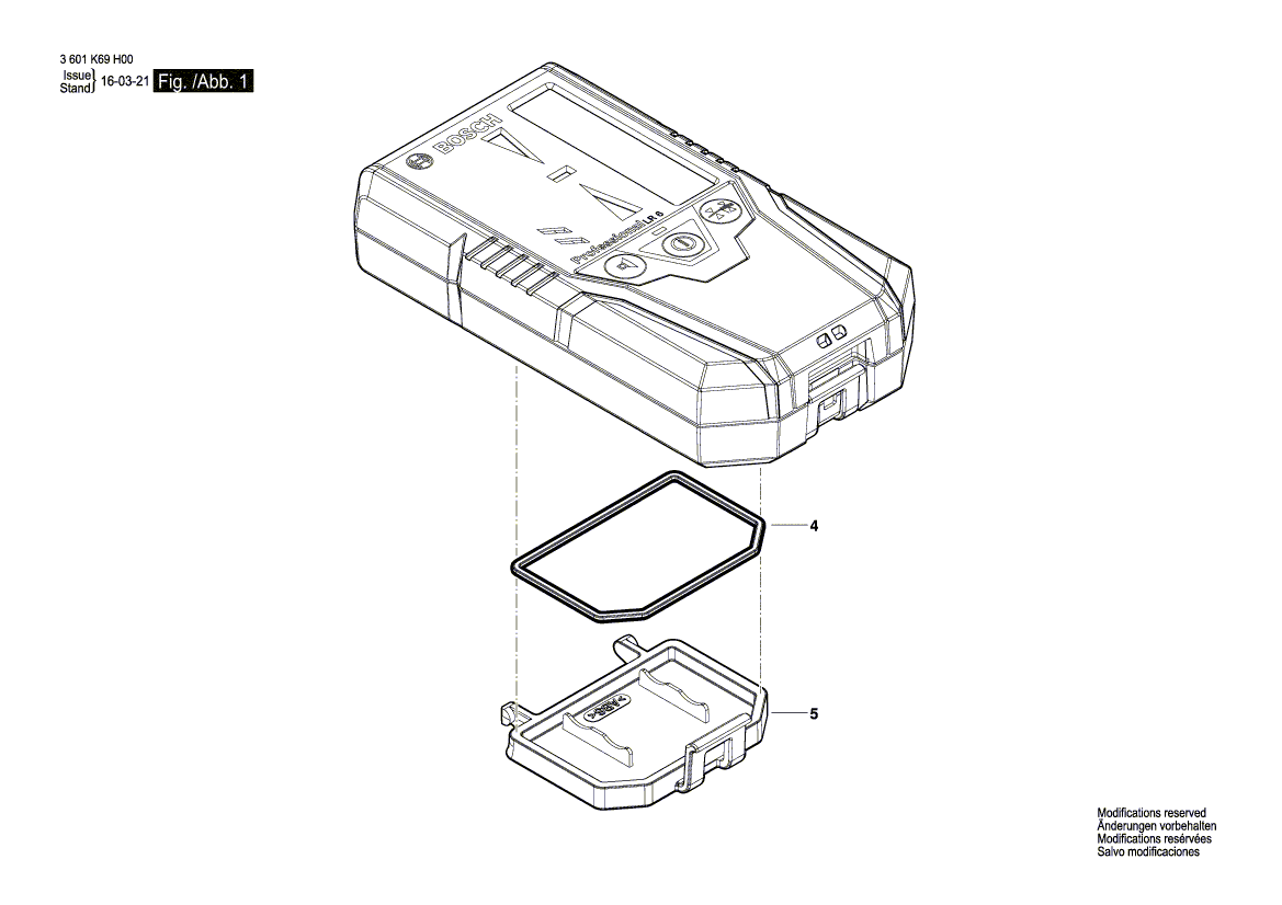 Neue echte Bosch 1618C0114L Batterieabdeckung