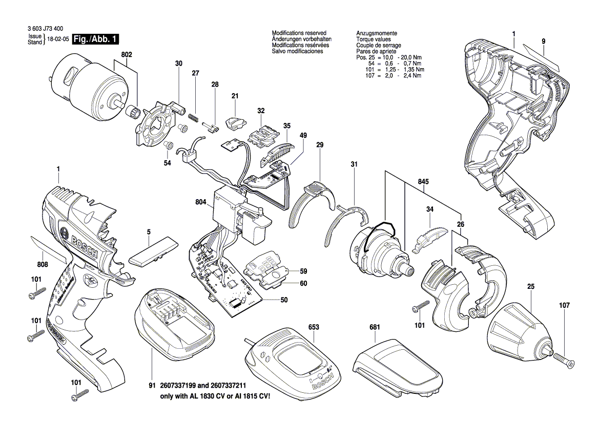 Neuer echter Bosch 2609004486 Gleichstrommotor