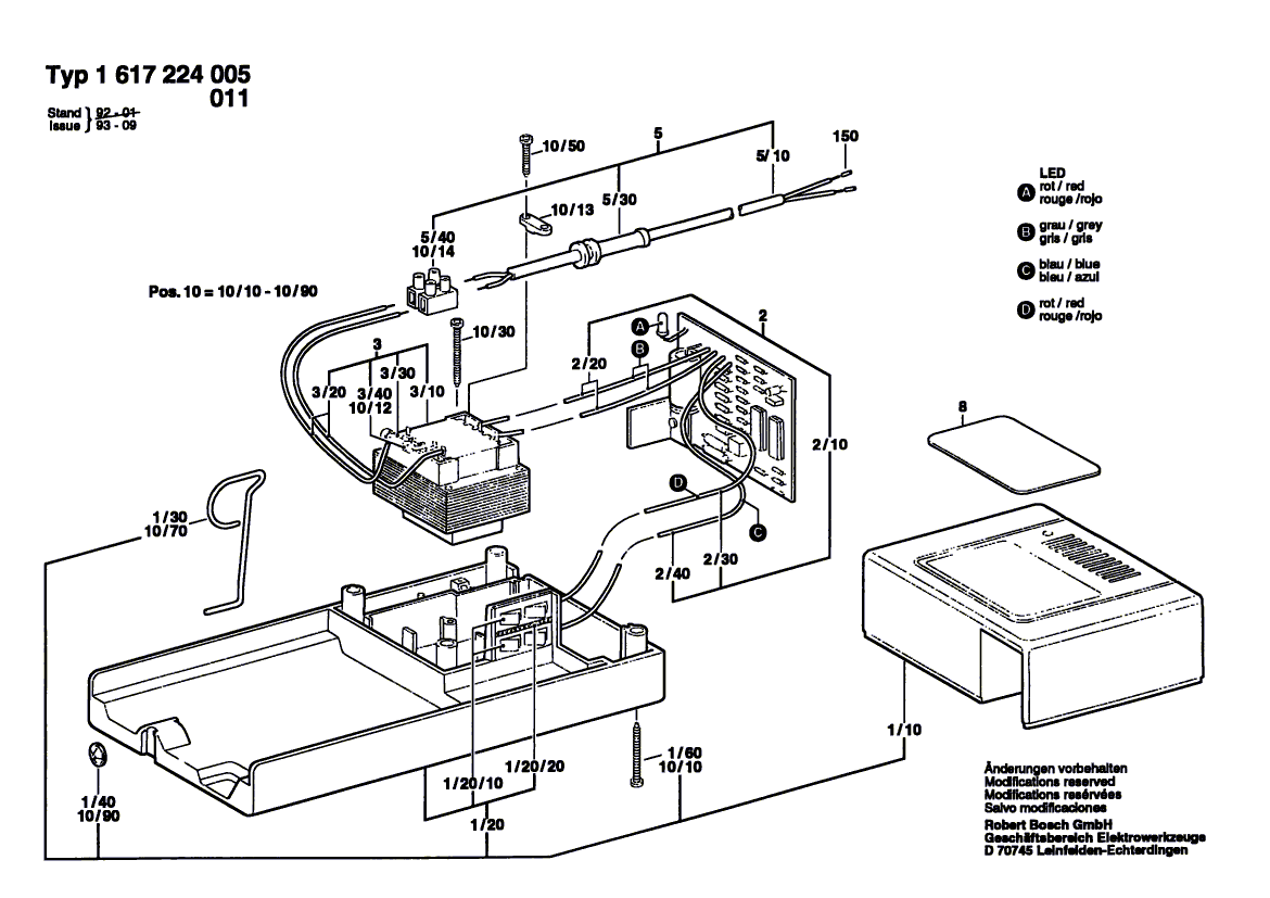 Nieuwe echte Bosch 1615190015 huisvesting