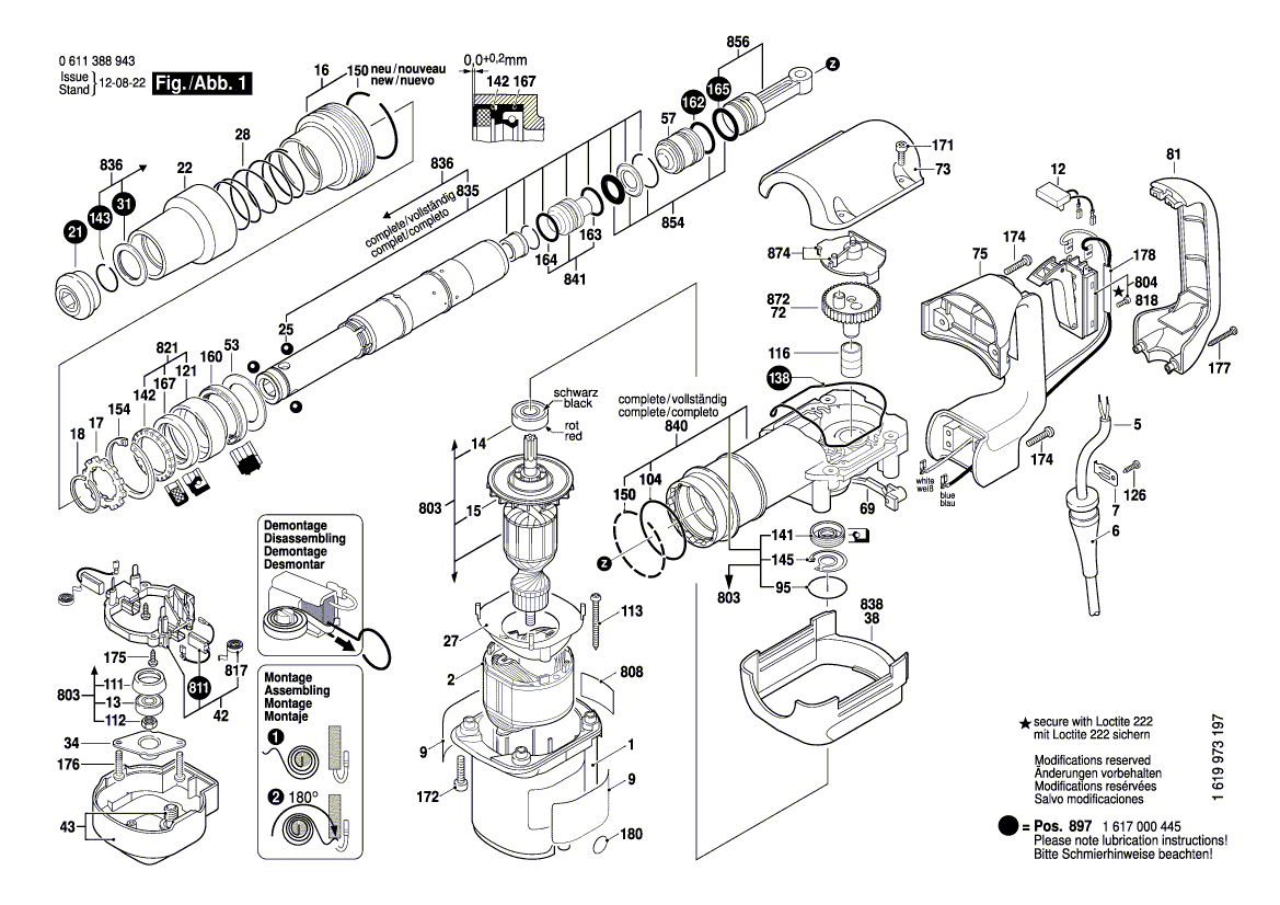 Ny ekte Bosch 1615190088 Covering Hood