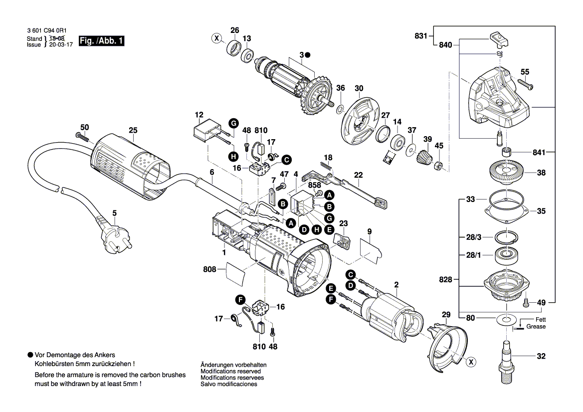 Neue echte Bosch 1619p11133 Hersteller -Typenschild